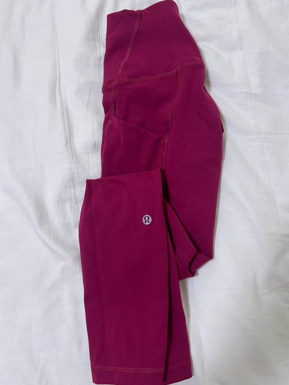 lululemon wunder train leggings with pockets size 4 magenta smoke 25" inseam